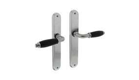 Intersteel Deurklink Courgette met ovaal schild blind mat chroom Intersteel Deurklink Courgette met ovaal schild blind mat chroom