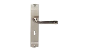 Intersteel Deurklink Emily op schild sleutelgat 56mm nikkel mat Intersteel Deurklink Emily op schild sleutelgat 56mm nikkel mat