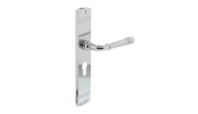 Intersteel Deurklink Emily op schild profielcilindergat 55mm chroom Intersteel Deurklink Emily op schild profielcilindergat 55mm chroom