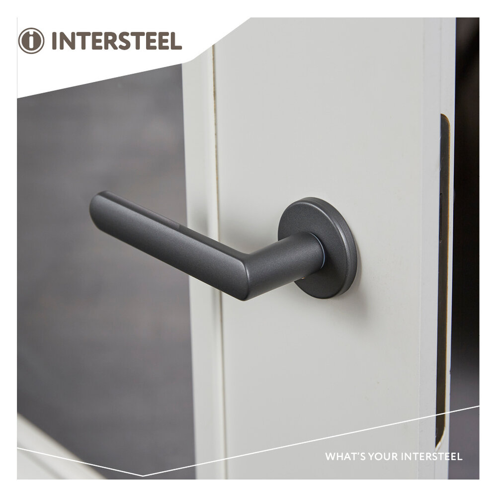 Intersteel Deurklink Sora met rozet grijs Intersteel Deurklink Sora met rozet grijs