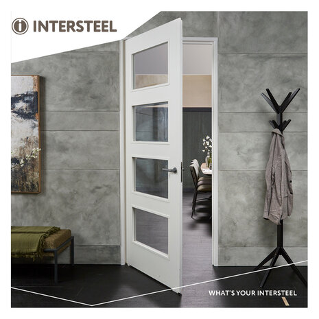 Intersteel Deurklink Sora met rozet grijs Intersteel Deurklink Sora met rozet grijs