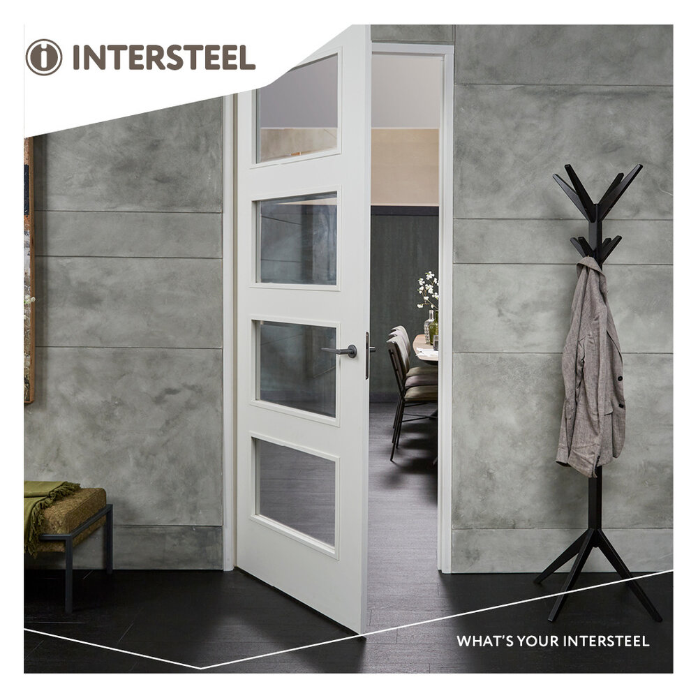 Intersteel Deurklink Tiga met rozet grijs Intersteel Deurklink Tiga met rozet grijs