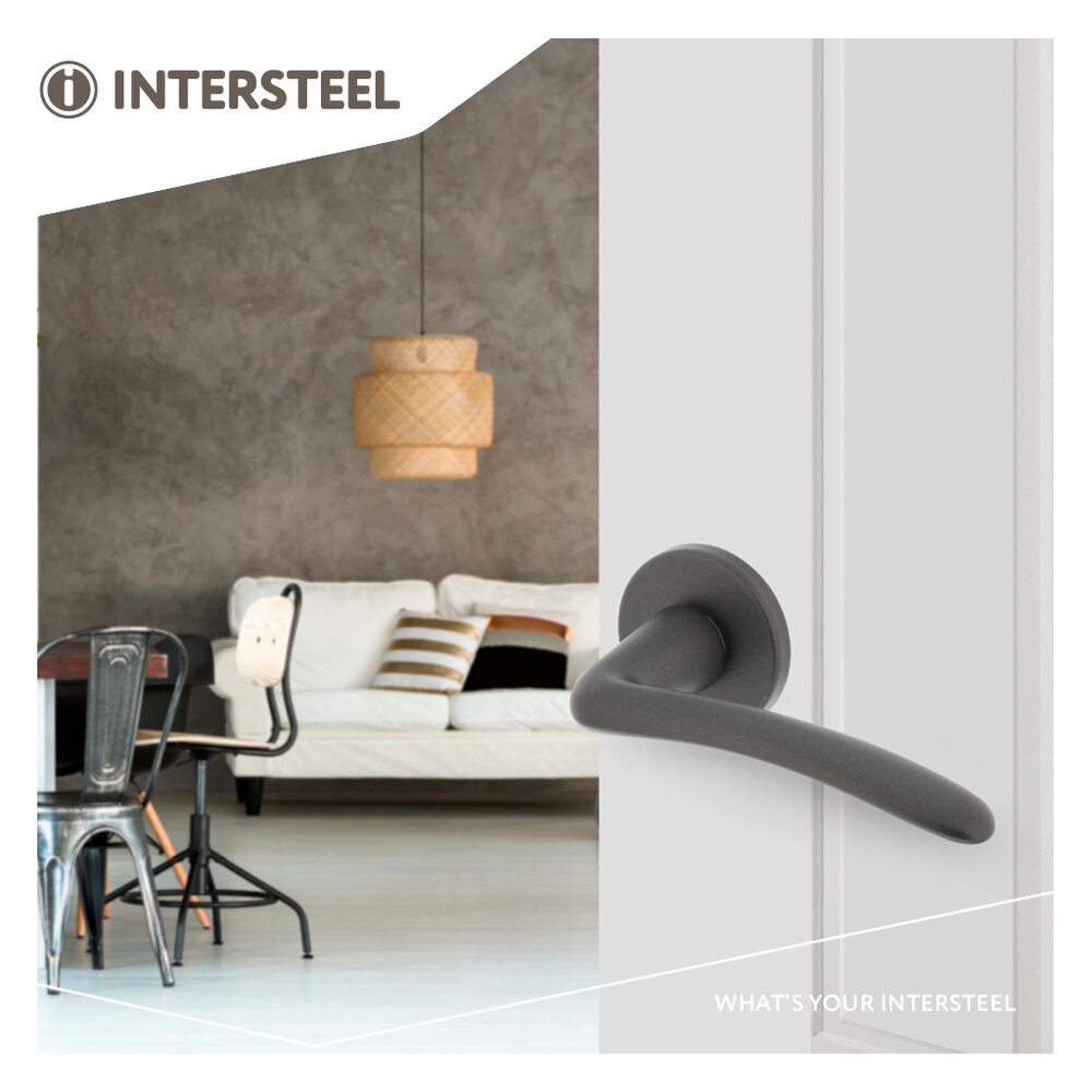 Intersteel Deurklink Zaia met rozet grijs Intersteel Deurklink Zaia met rozet grijs