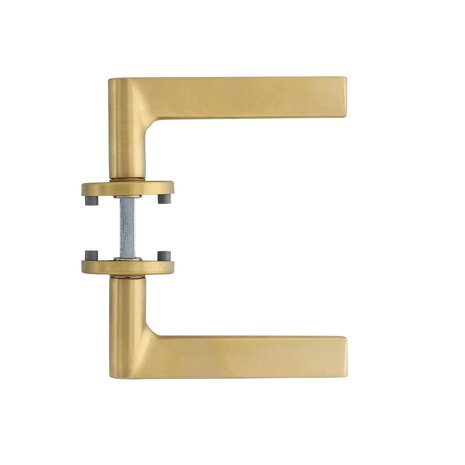 Intersteel Deurklink Tiga met rozet messing mat titaan PVD