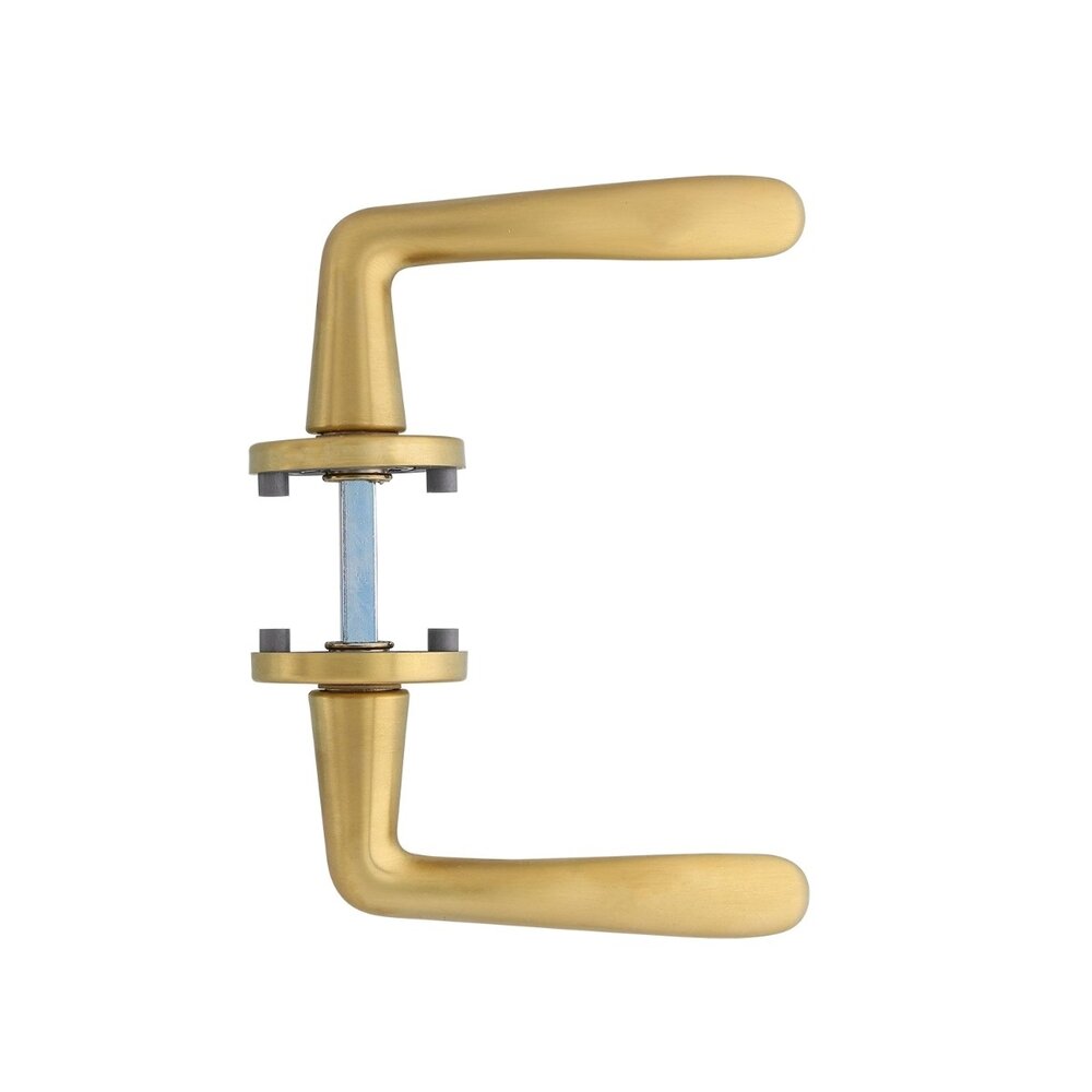 Intersteel Deurklink Zaia met rozet messing mat titaan PVD Intersteel Deurklink Zaia met rozet messing mat titaan PVD