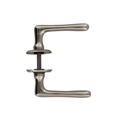 Intersteel Deurklink Trento met ronde rozet 50x5mm nikkel