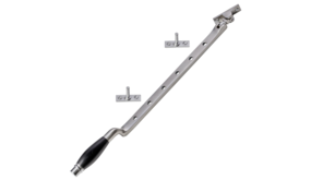 De Oude Deurklink Raamuitzetter Deco in mat geborsteld  nikkel