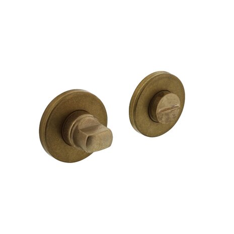 Intersteel WC slot rond messing getrommeld