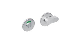 Intersteel WC slot rond plat geborsteld RVS Intersteel WC slot rond plat geborsteld RVS