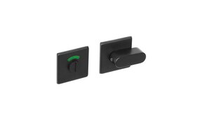 Intersteel WC slot vierkant geborsteld RVS mat zwart Intersteel WC slot vierkant geborsteld RVS mat zwart