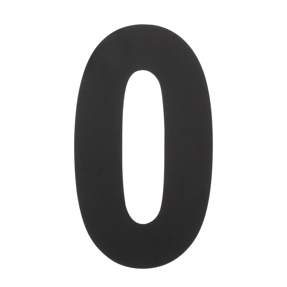 Intersteel Huisnummer 0 XXL hoogte 50 cm RVS/mat zwart Intersteel Huisnummer 0 XXL hoogte 50 cm RVS/mat zwart