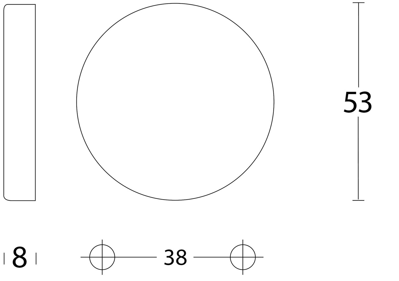 Intersteel Blindrozet verdekt geborsteld RVS Intersteel Blindrozet verdekt geborsteld RVS