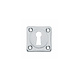 Intersteel Sleutelrozet schroefgat vierkant chroom mat