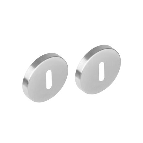 Intersteel Sleutelrozet set rond geborsteld RVS Intersteel Sleutelrozet set rond geborsteld RVS