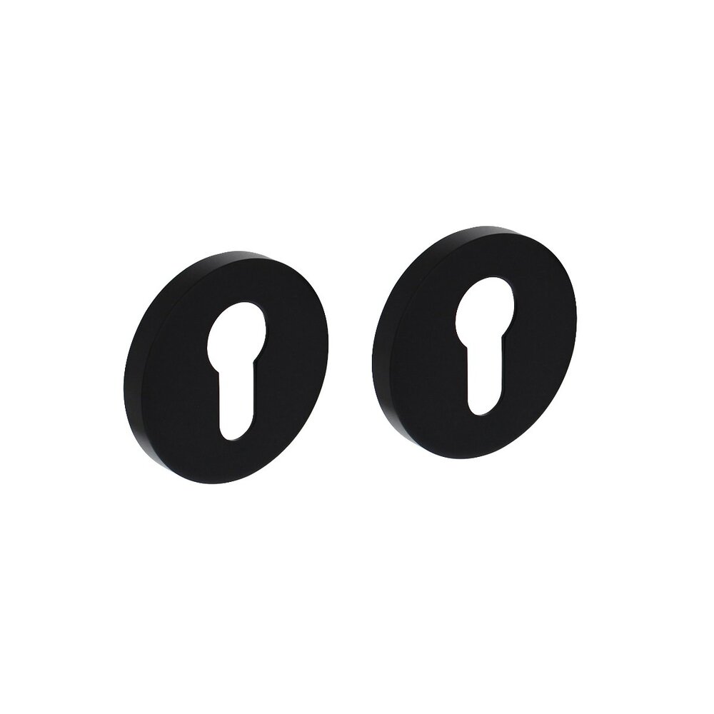 Intersteel Cilinderrozet 55x8mm aluminium zwart Intersteel Cilinderrozet 55x8mm aluminium zwart