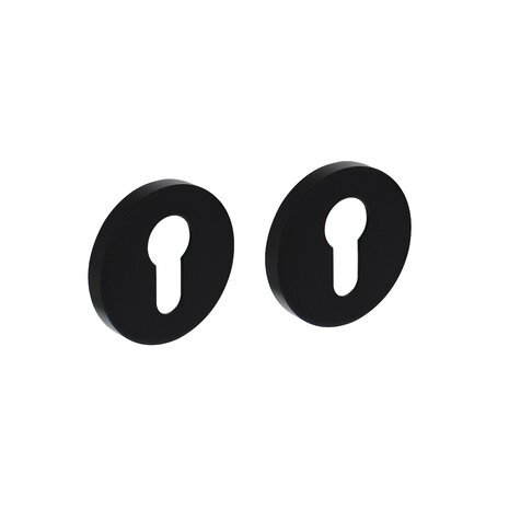 Intersteel Cilinderrozet 55x8mm aluminium zwart Intersteel Cilinderrozet 55x8mm aluminium zwart