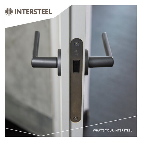 Intersteel Woningbouw magneet loopslot geborsteld RVS