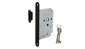 Intersteel Woningbouw magneet klavier dag- en nachtslot zwart 55mm Intersteel Woningbouw magneet klavier dag- en nachtslot zwart 55mm