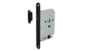 Intersteel Woningbouw magneet badkamer/toilet slot zwart 63/8mm Intersteel Woningbouw magneet badkamer/toilet slot zwart 63/8mm