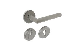 Intersteel Set achterdeurbeslag rond SKG3 geborsteld RVS Intersteel Set achterdeurbeslag rond SKG3 geborsteld RVS