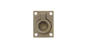 Intersteel Luikring rechthoekig 65 x 49mm messing getrommeld Intersteel Luikring rechthoekig 65 x 49mm messing getrommeld