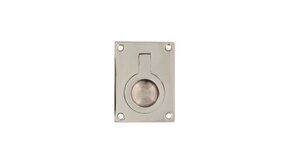 Intersteel Luikring rechthoekig 50 x 39mm nikkel Intersteel Luikring rechthoekig 50 x 39mm nikkel