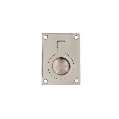 Intersteel Luikring rechthoekig 41 x 31mm nikkel