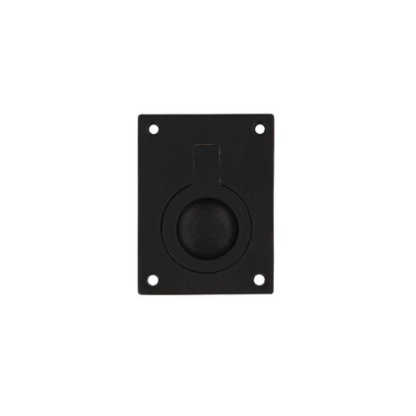 Intersteel Luikring rechthoekig 41 x 31mm mat zwart