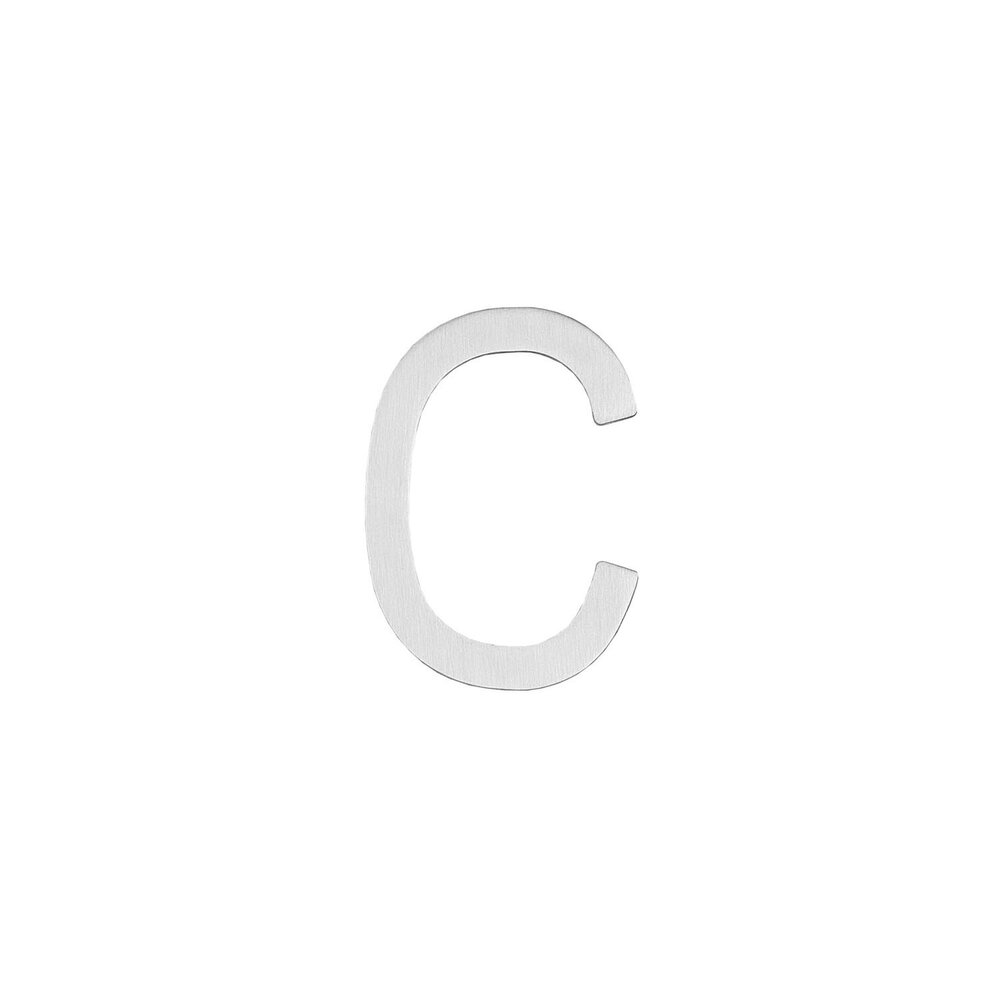 Intersteel Huisletter C 100mm geborsteld RVS Intersteel Huisletter C 100mm geborsteld RVS