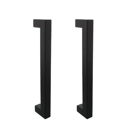 Intersteel Deurgrepen Vierkant per paar 325x60x25mm mat zwart Intersteel Deurgrepen Vierkant per paar 325x60x25mm mat zwart