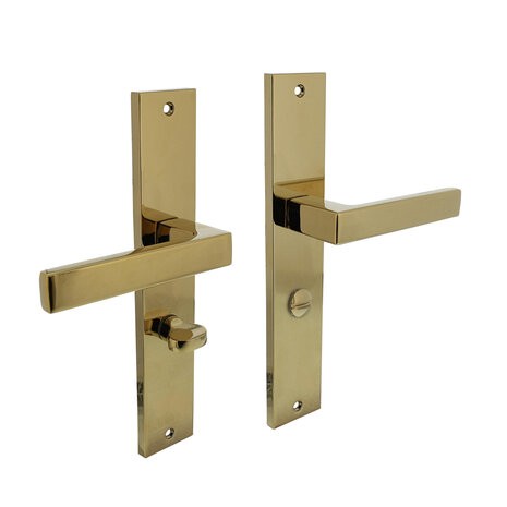 Intersteel Deurklink Hera op schild WC 63mm messing titaan PVD