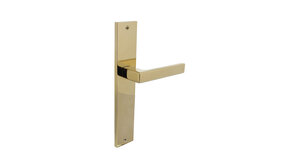 Intersteel Deurklink Hera op schild messing titaan PVD Intersteel Deurklink Hera op schild messing titaan PVD