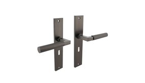 Intersteel Deurklink Bau-Stil op schild sleutelgat 56mm antracietgrijs Intersteel Deurklink Bau-Stil op schild sleutelgat 56mm antracietgrijs