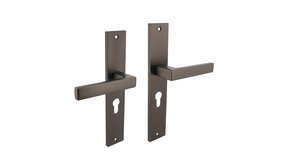 Intersteel Deurklink Hera op rechthoekig schild profielcilindergat 55 mm antracietgrijs Intersteel Deurklink Hera op rechthoekig schild profielcilindergat 55 mm antracietgrijs