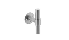 Intersteel Deurklink T-model met rozet 2mm geborsteld RVS Intersteel Deurklink T-model met rozet 2mm geborsteld RVS