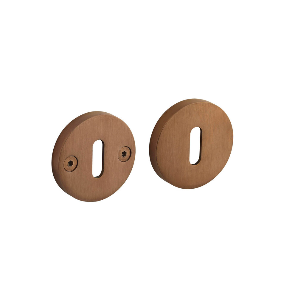 Intersteel Intersteel sleutelrozet Shiraat set rond PVD mat koper Intersteel Intersteel sleutelrozet Shiraat set rond PVD mat koper