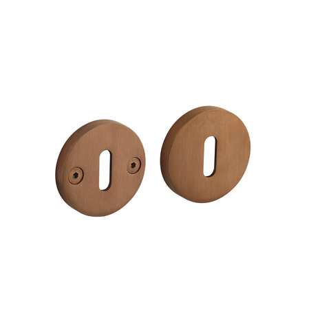 Intersteel Intersteel sleutelrozet Shiraat set rond PVD mat koper Intersteel Intersteel sleutelrozet Shiraat set rond PVD mat koper