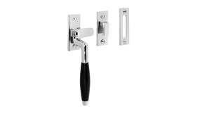 De Oude Deurklink Klassiek Raamsluiting, verstevigd, glanzend nikkel, links De Oude Deurklink Klassiek Raamsluiting, verstevigd, glanzend nikkel, links