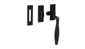 De Oude Deurklink Klassiek Raamsluiting, verstevigd, mat zwart, rechts De Oude Deurklink Klassiek Raamsluiting, verstevigd, mat zwart, rechts
