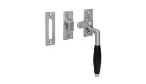 De Oude Deurklink Klassiek Raamsluiting, verstevigd, mat nikkel, rechts De Oude Deurklink Klassiek Raamsluiting, verstevigd, mat nikkel, rechts