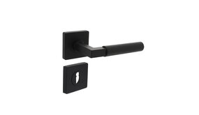Intersteel Intersteel Deurklink Bau-Stil vierkant sleutelrozet mat zwart Intersteel Intersteel Deurklink Bau-Stil vierkant sleutelrozet mat zwart