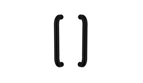 Intersteel Handgrepen U-vorm mat zwart Intersteel Handgrepen U-vorm mat zwart