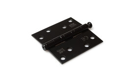 Dulimex Kogellagerscharnier rechte hoeken RVS zwart tot 80 kilo Dulimex Kogellagerscharnier rechte hoeken RVS zwart tot 80 kilo