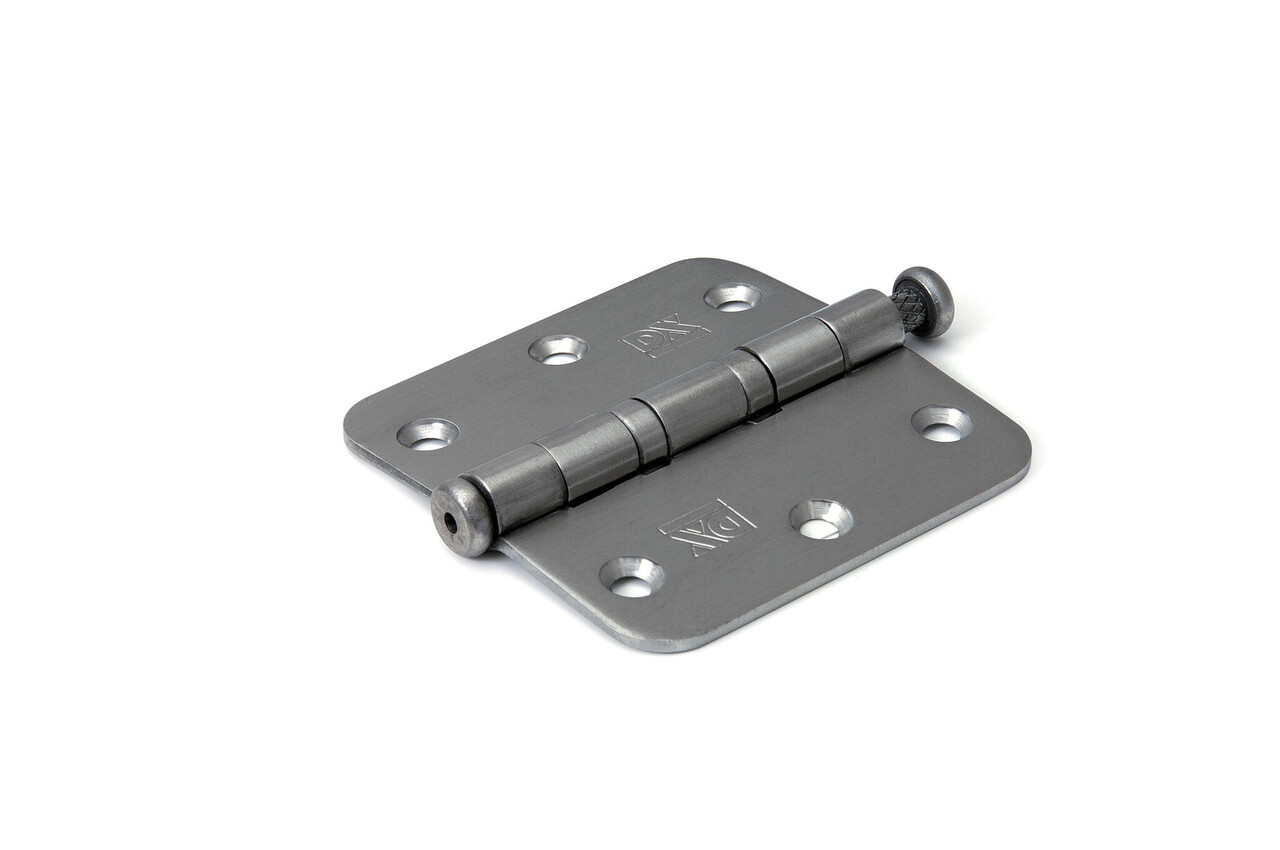 Dulimex Kogellagerscharnier ronde hoeken RVS geborsteld tot 40 kilo Dulimex Kogellagerscharnier ronde hoeken RVS geborsteld tot 40 kilo