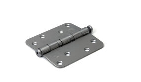 Dulimex Kogellagerscharnier ronde hoeken RVS geborsteld tot 80 kilo Dulimex Kogellagerscharnier ronde hoeken RVS geborsteld tot 80 kilo