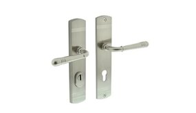 Intersteel Achterdeurbeslag Emily profielcilindergat 72mm met kerntrekbeveiliging mat nikkel Intersteel Achterdeurbeslag Emily profielcilindergat 72mm met kerntrekbeveiliging mat nikkel