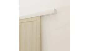 Loftdeur Schuifdeursysteem Modern wit 200/240 cm plafondmontage Loftdeur Schuifdeursysteem Modern wit 200/240 cm plafondmontage