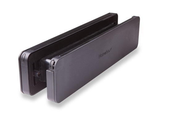 Homebox Homebox brievenbus - zwart aluminium buitendeel Homebox Homebox brievenbus - zwart aluminium buitendeel