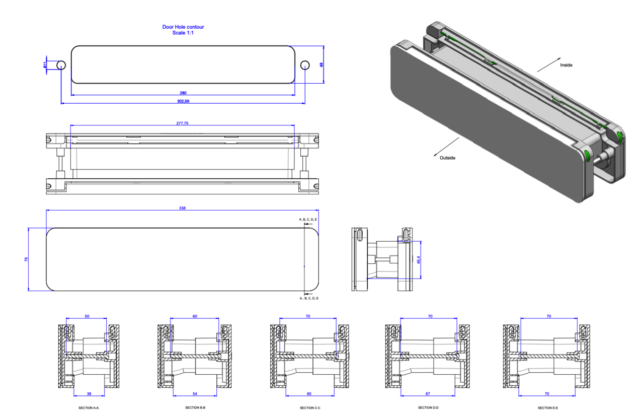 Homebox Homebox brievenbus - zwart aluminium buitendeel Homebox Homebox brievenbus - zwart aluminium buitendeel
