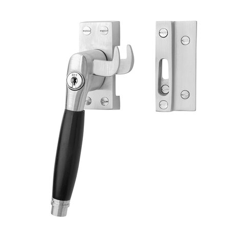 De Oude Deurklink Klassieke raamsluiting mat nikkel met slot en ventilatiestand links De Oude Deurklink Klassieke raamsluiting mat nikkel met slot en ventilatiestand links